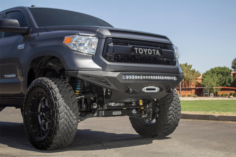 Addictive Desert Designs for 2014+ Toyota Tundra Stealth Fighter Front Bumper w/Winch Mount & Sensors