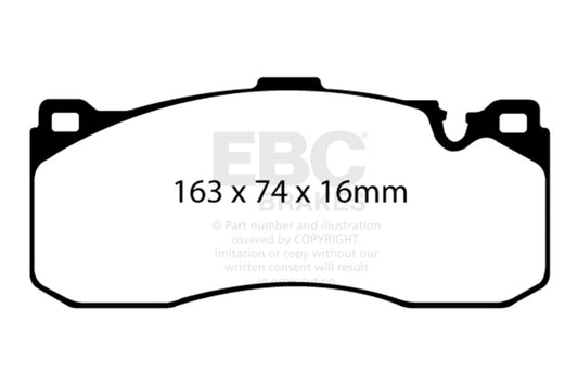 EBC 08-10 BMW 135 3.0 Twin Turbo Yellowstuff Front Brake Pads DP41995R