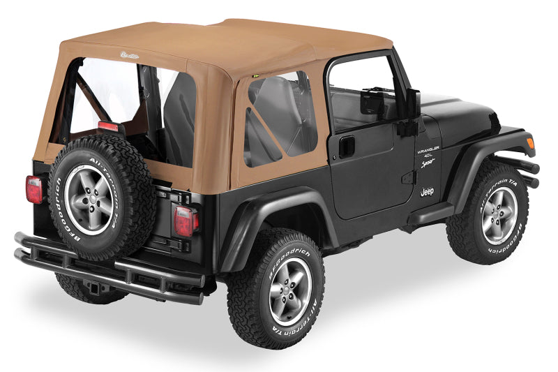 Bestop 97-02 Jeep Wrangler TJ Replace A-Top (Spice Sailcloth Clear Windows No Door Skins Included)