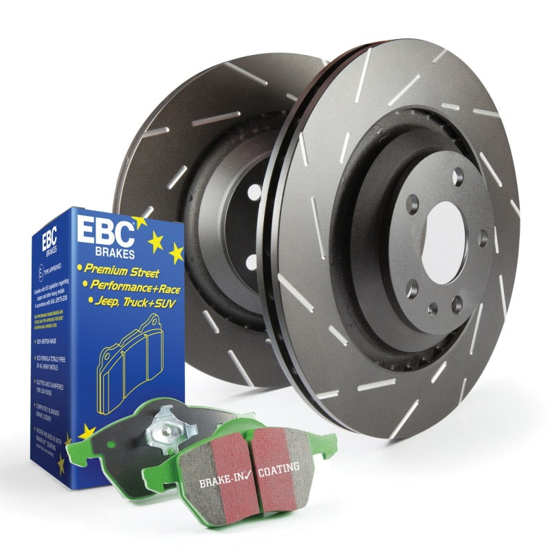 EBC 98-10 Lexus S2 Rear Brake Kit Greenstuff 2000 Pads USR Slotted Rotors S2KR2317