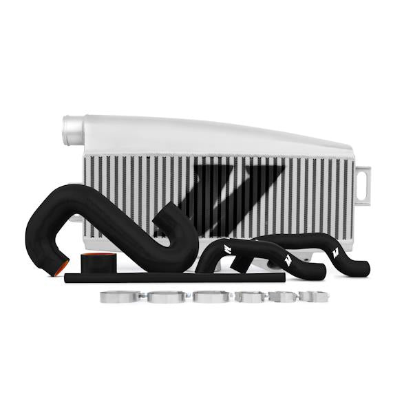 Mishimoto Subaru 02-07 WRX/04-07 STi Top-Mount Intercooler Kit - Silver/Black Hoses - Not For iRHD - #MMTMIC-WRX-01SLBK