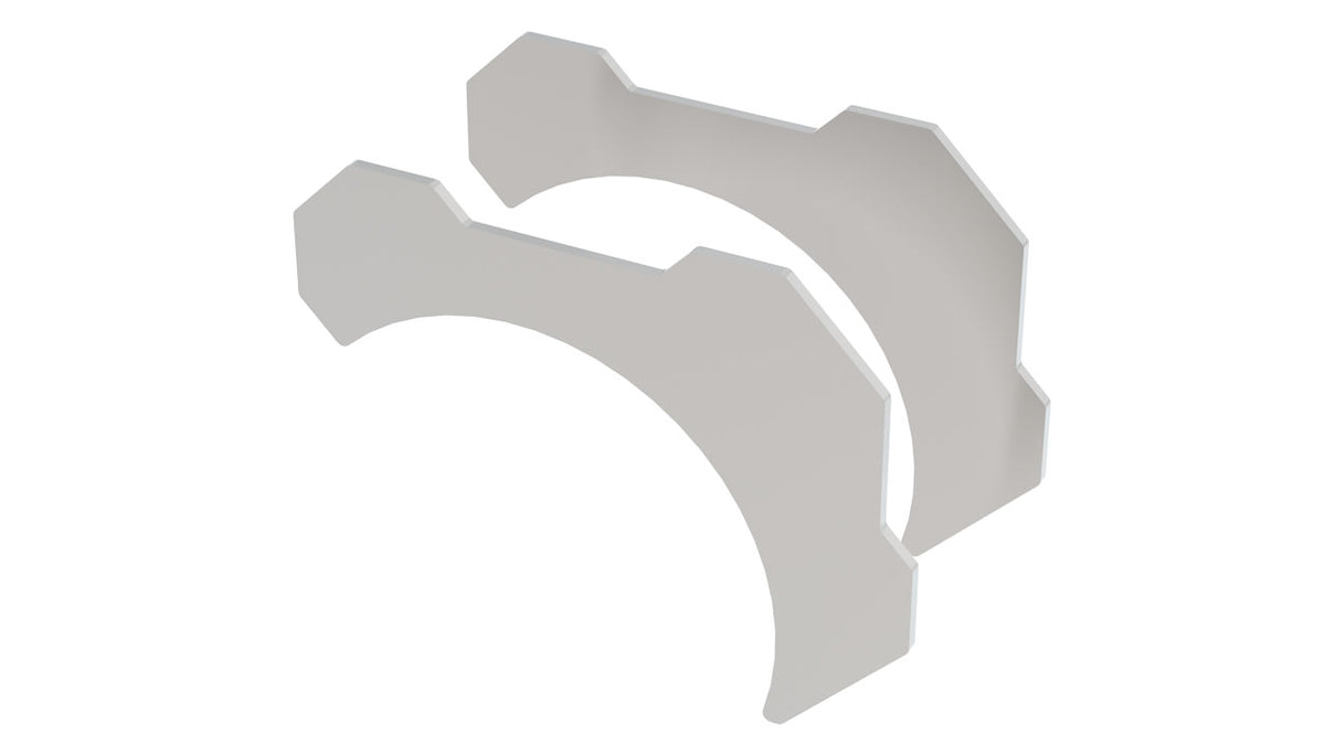 Borla 60580 T-304 Stainless Steel Pipe / Tube Bracket Kit 3 in (2 Pieces)