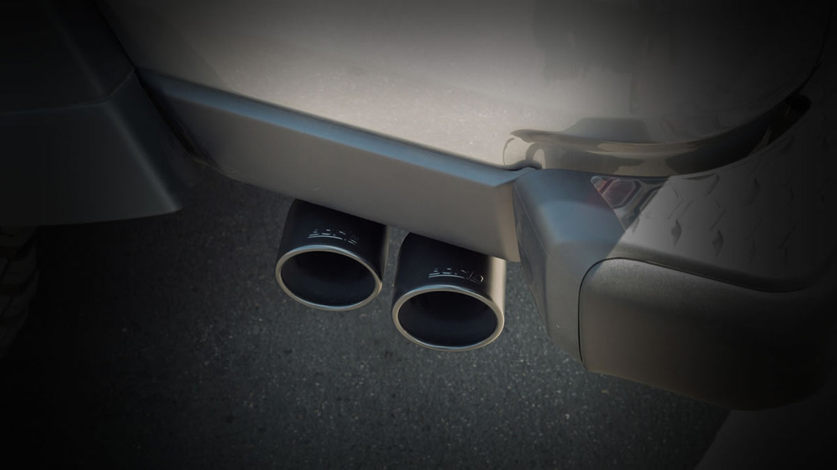 Borla 60701CB Tip Section with Ceramic Black Tips for 2020-2026 Jeep Gladiator (3.6L V6)