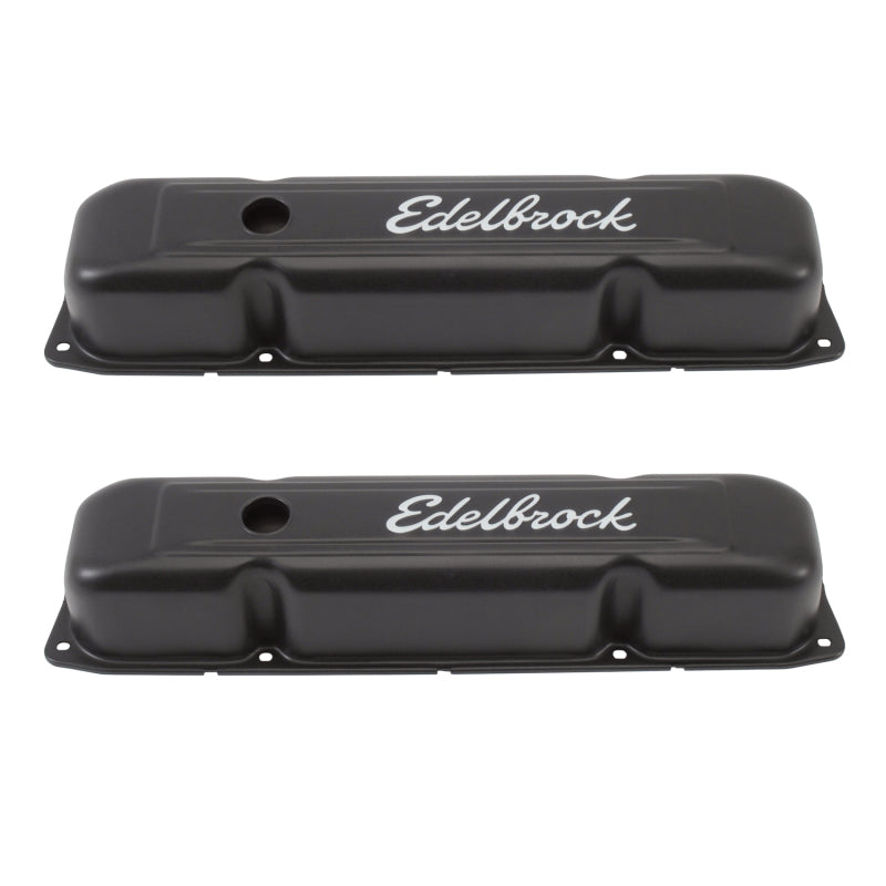 Edelbrock 4493 Valve Cover Signature Series Chrysler 1958-1979 361-440 V8 Black