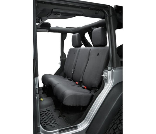 Bestop 13-18 Jeep Wrangler JK 4-Door Rear Seat Covers (Black Diamond)