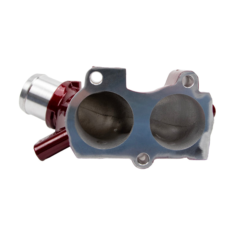 Wehrli Custom Fabrication WCF100188-RED Thermostat Housing WCFab Red for 2017-2026 Chevrolet Silverado / GMC Sierra 2500 HD / 3500 HD 6.6L L5P Duramax