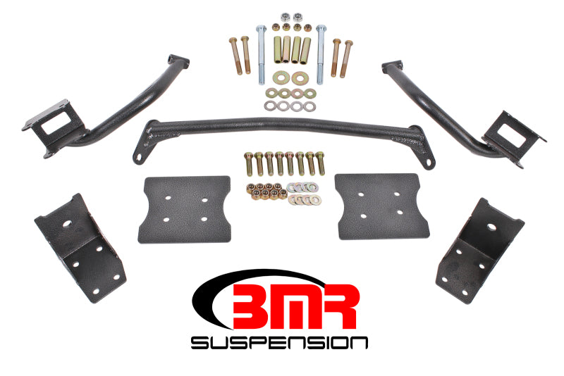 BMR 1979-2004 Fox Mustang Torque Box Reinforcement Plate Kit(TBR005H And TBR003H) - Black Hammertone