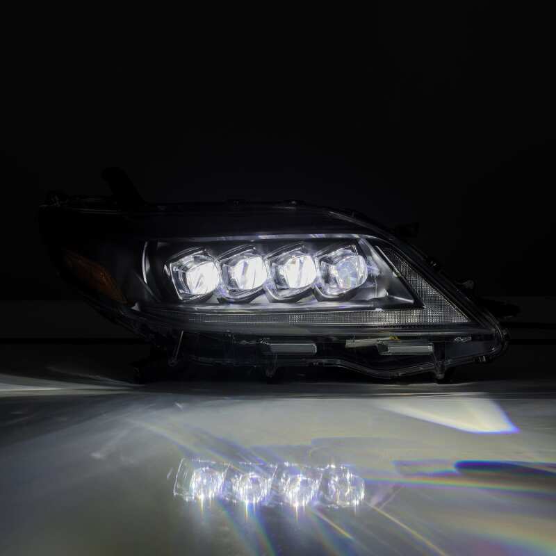 AlphaRex 880768 2011+ Toyota Sienna NOVA LED Projector Headlights Plank Style Black w/Activation Light/Sequential Signal/DRL