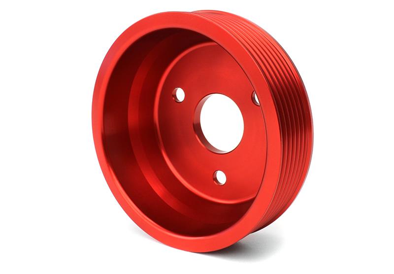 PERRIN 15-21 Subaru WRX / 18-20 Crosstrek / 14-18 FXT Lightweight Water Pump Pulley - Red