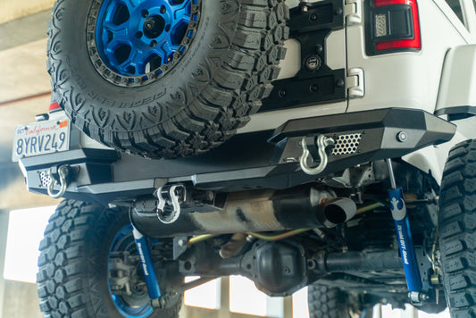 DV8 Offroad 2018 Jeep Wrangler JL MTO Series Rear Bumper w/ Optional Tire Carrier - #RBJL-13