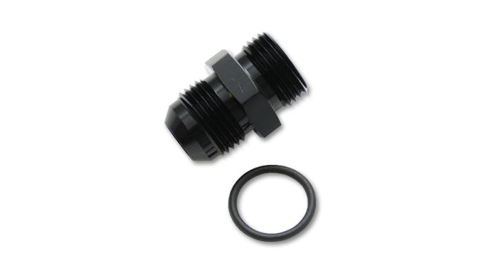 Vibrant -8AN Flare to AN Straight Cut Thread (3/4-16) with O-Ring Adapter