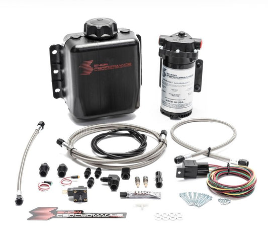 Snow Performance SNO-301-BRD Stage 1 Boost Cooler Water Injection Kit TD (with SS Braided Line & 4AN Fittings)