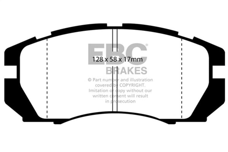 EBC 95-96 Subaru Impreza 2.2 Redstuff Front Brake Pads DP3966C