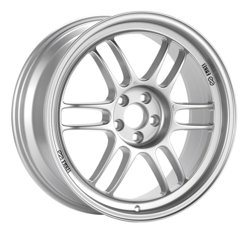 Enkei RPF1 17x7 4x100 35mm Offset 73mm Bore Silver Wheel Miata 4-Lug / 2002-2006 Mini