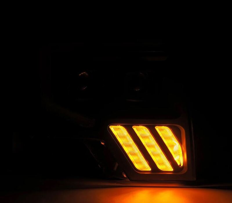 AlphaRex 880481 09-14 Ford F-150 PRO-Series Projector Headlights Plank Style Black w/Activation Light/Sequential Signal