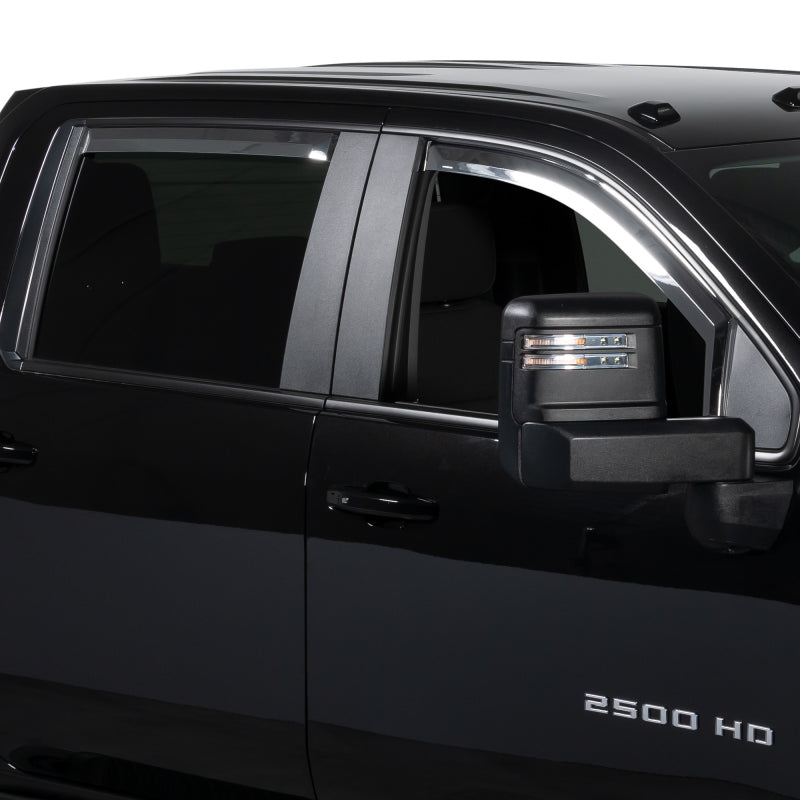Putco for 2014-2018 Chevrolet Silverado LD - 4 Door - Crew Cab Element Chrome Window Visors