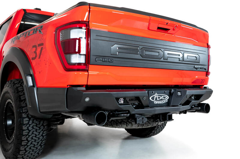 Addictive Desert Designs for 2022+ Ford Raptor Stealth Fighter R Bumper w/2 Cube Lights Hammer Black