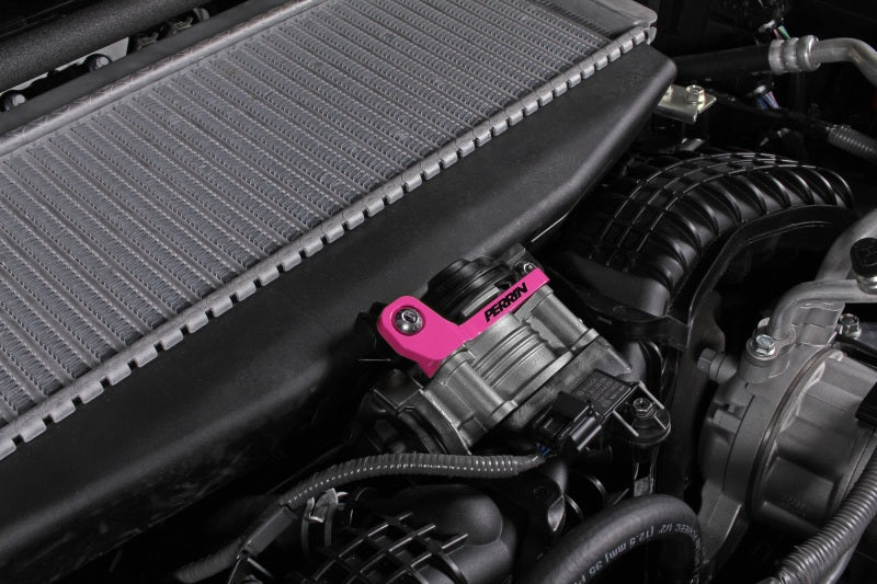 PERRIN 22-26 Subaru WRX / 19-25 Ascent / 20-25 Outback & Legacy Turbo TMIC Bracket - Hyper Pink
