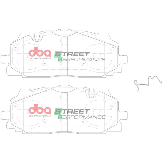 DBA 19-21 Audi A8 Quattro (w/375mm Front Rotor) Front SP Performance Brake Pads