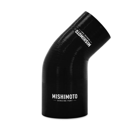 Mishimoto Silicone Reducer Coupler 45 Degree 2.25in to 3in - Black - #MMCP-R45-22530BK