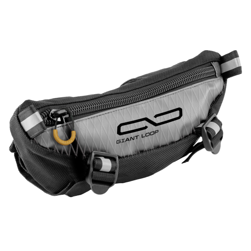 Giant Loop ZHB25-G Zigzag Handlebar Bag 1.5L Gray Motorcycle