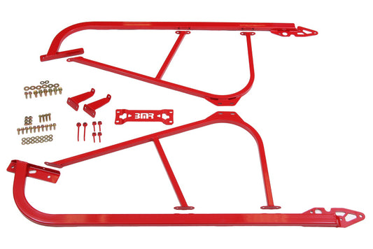 BMR 08-23 Challenger Bolt-On Subframe Connectors - Red