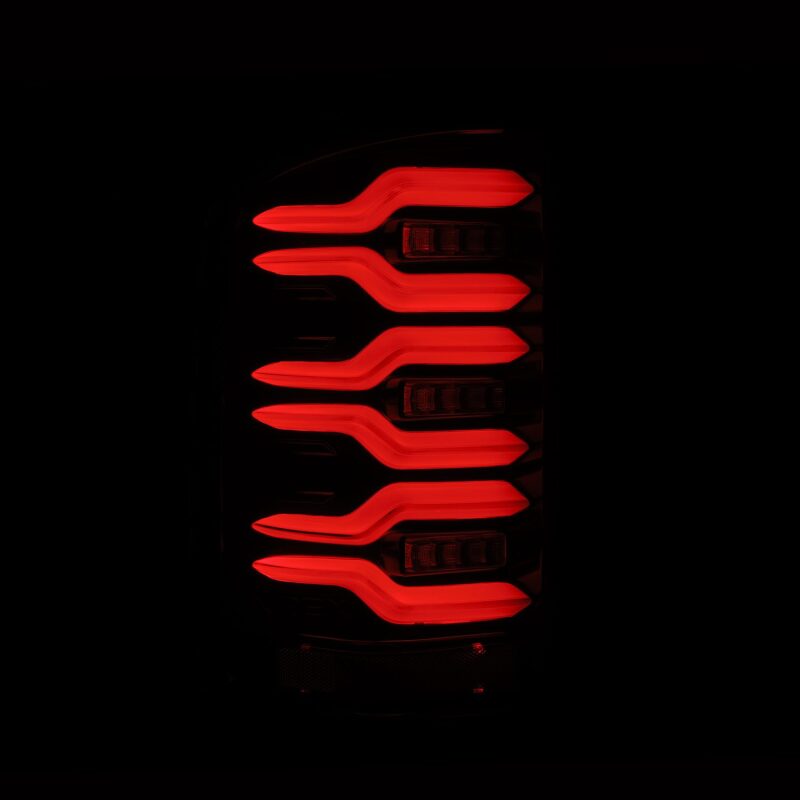 AlphaRex 630030 14-18 GMC Sierra 1500/2500 HD/3500 HD LUXX-Series LED Tail Lights Alpha-Black Activation Light Sequential Signal