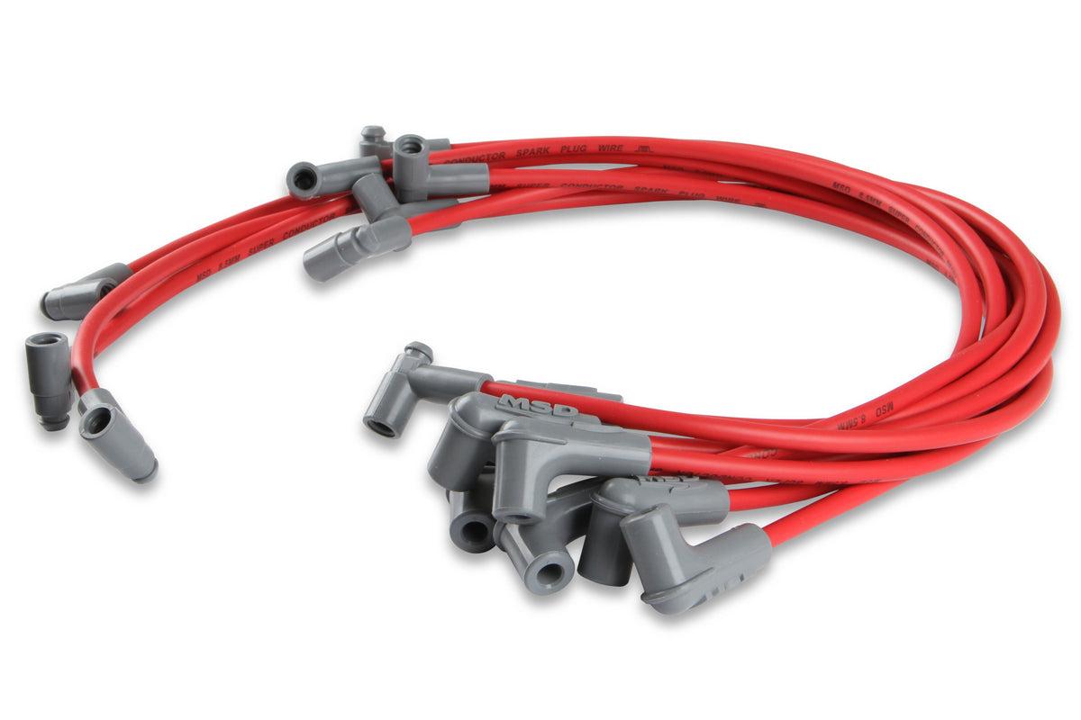 MSD 31359 Super Conductor Spark Plug Wire Set, Small Block for Chevy 350 HEI