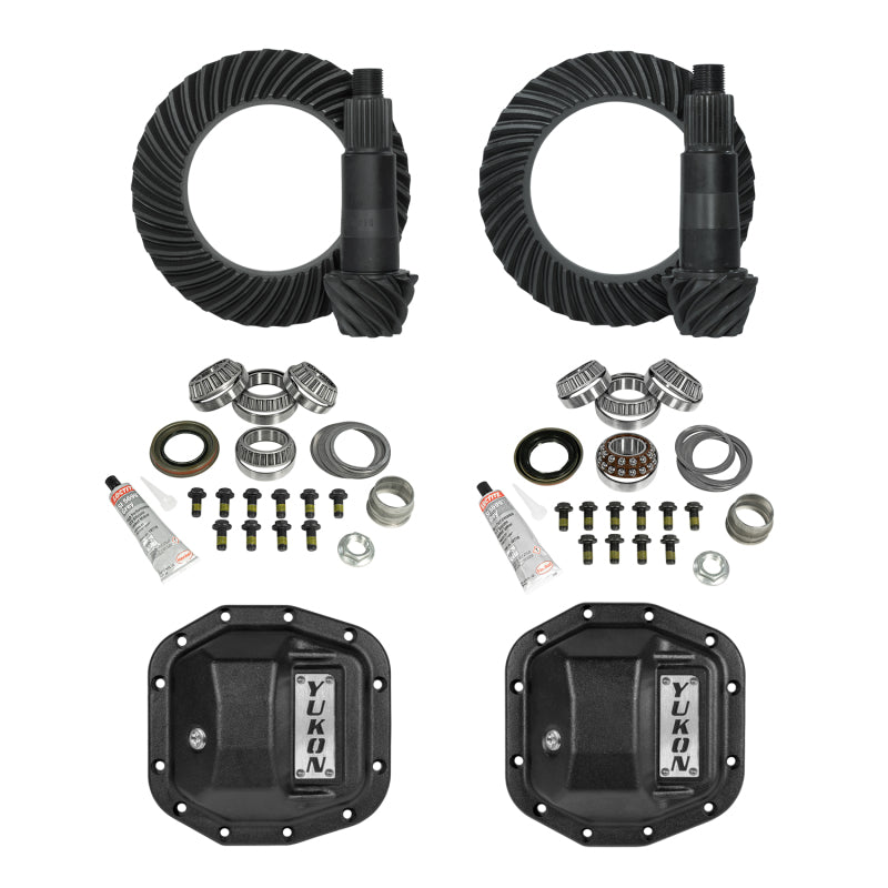 Yukon Gear & Axle YGK074STG2 High Stage 2 for Jeep JL Re-Gear Kit with Covers Dana 30/35 4.88 Ratio 24 Spline