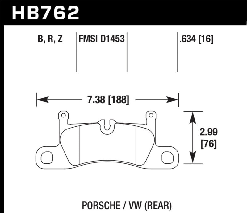 Hawk Performance HB762B.634 HPS 5.0 Street Brake Pads