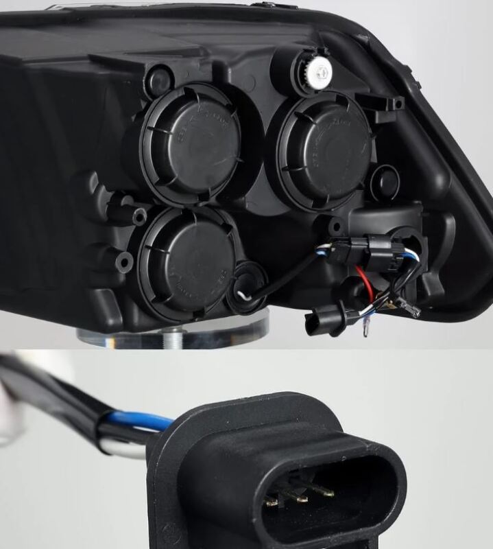 AlphaRex 880593 09-18 Dodge Ram 1500 HD PRO-Series Projector Headlights Plank Style Black w/Sequential Signal/Smoked DRL