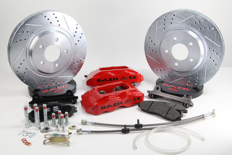 Baer Brakes 85-87 Chevrolet Corvette 13in Track4 Front SDZ Brake Kit - Comp Yellow