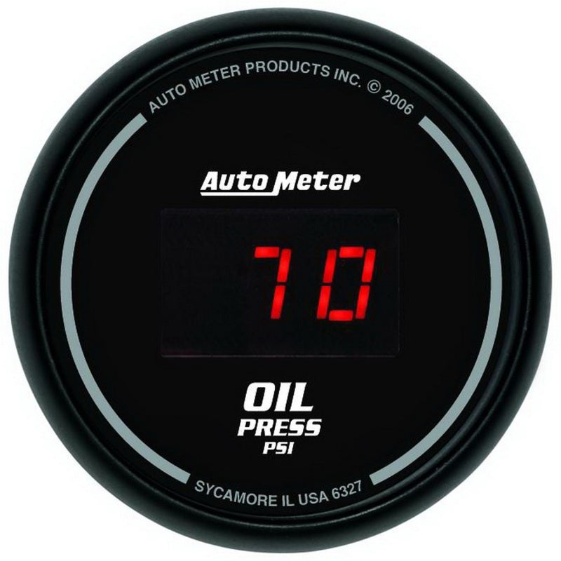AutoMeter 6300 Sport-Comp Digital 5-Piece Gauge Kit 3-3/8in & 2-1/16in Electric Speedometer