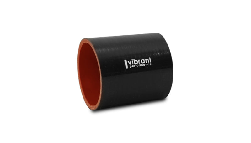 Vibrant 4 Ply Reinforced Silicone Straight Hose Coupling - 3.5in I.D. x 3in