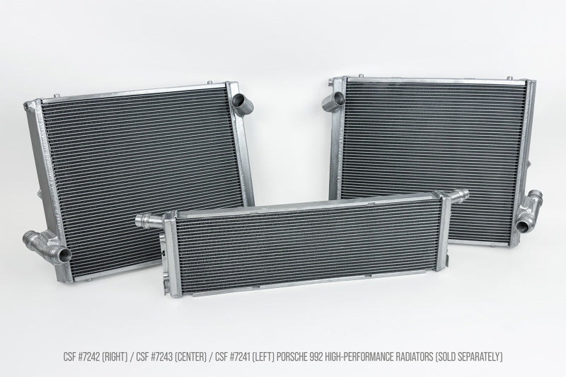 CSF 7242 HP Right Alum Radiator for 2019+ 992.1/992.2 Porsche 911