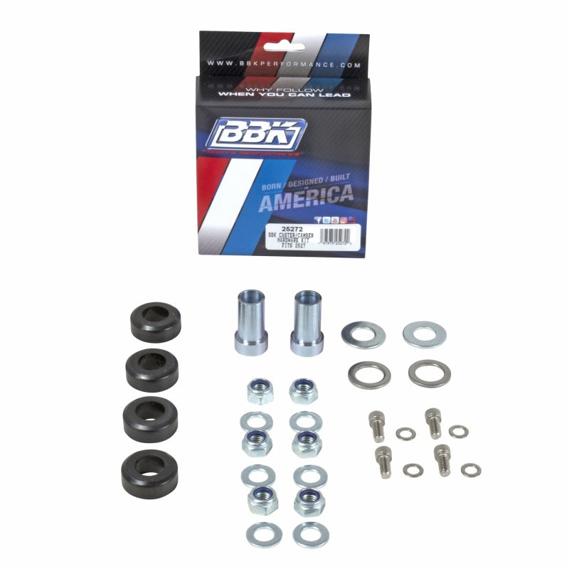 BBK Performance 25272 Caster Camber Plate Hardware Kit for 1994-2004 Ford Mustang with BBK 2527 Caster Camber Plates