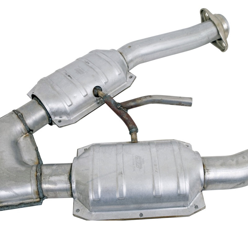BBK Performance 1672 Short Mid X-Pipe with Catalytic Converters (2-1/2 in) for 1994-1995 Ford Mustang GT / Cobra (5.0L) with BBK Long Tube Headers