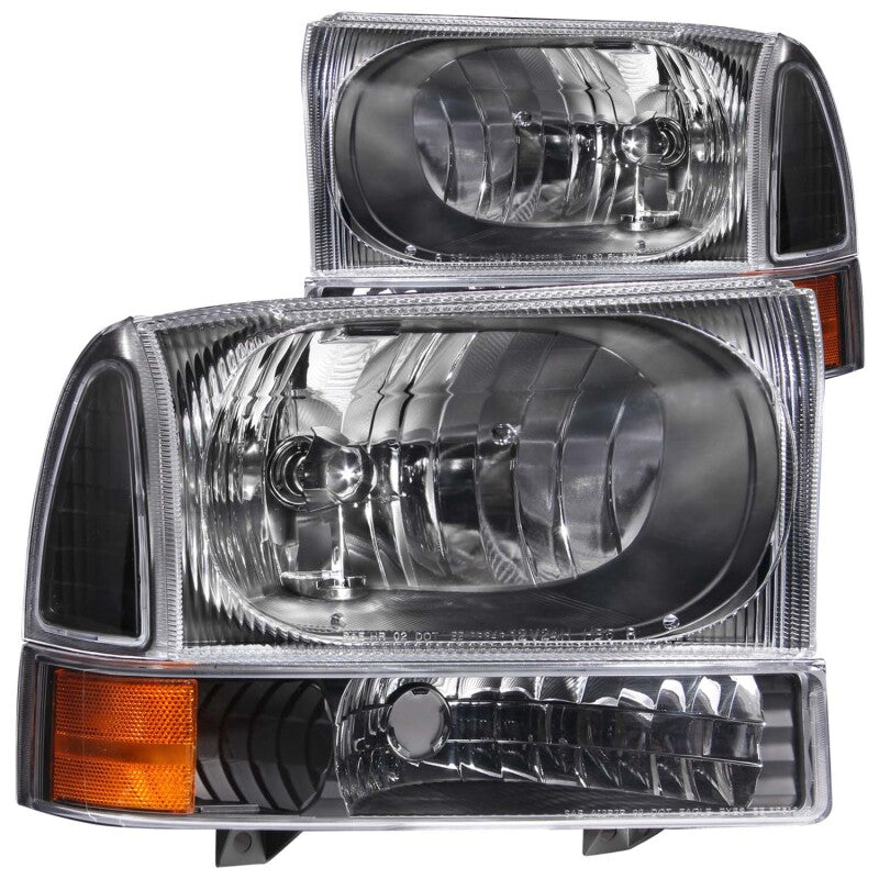 ANZO 1999-2004 Ford F-250 Super Duty Crystal Headlights