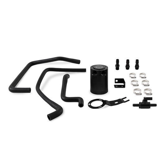 Mishimoto 2016+ Mazda Miata Baffled Oil Catch Can Kit - Black - #MMBCC-MIA-16PBE