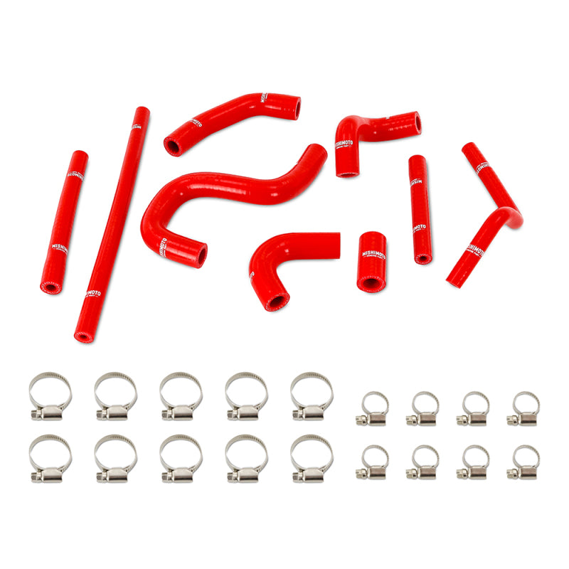 Mishimoto 96-02 Toyota 4Runner 3.4L (w/ Rear Heater) Silicone Heater Hose Kit - Red - #MMHOSE-4RUN34-96HHRRD