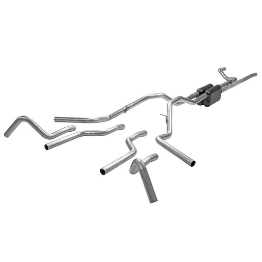 Flowmaster 67-72 Ford F100 American Thunder Cat-Back Exhaust System - (wide Tank)