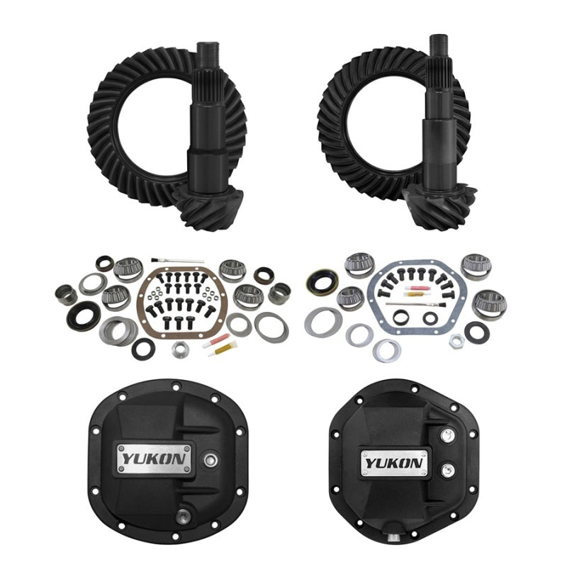 Yukon Gear & Axle YGK014STG2 For 07-17 Jeep JK (Non Rubicon) Re-Gear Kit with Covers - Dana 30/44 5.13 24 Spline - Front & Rear