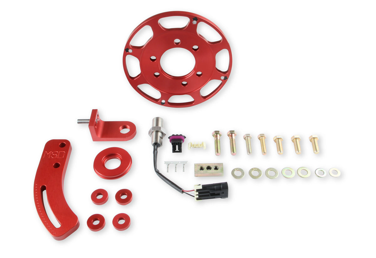 MSD 86101 Crank Trigger Wheel Kit - Flying Magnet - Hall-Effect - SBC - 7 in.