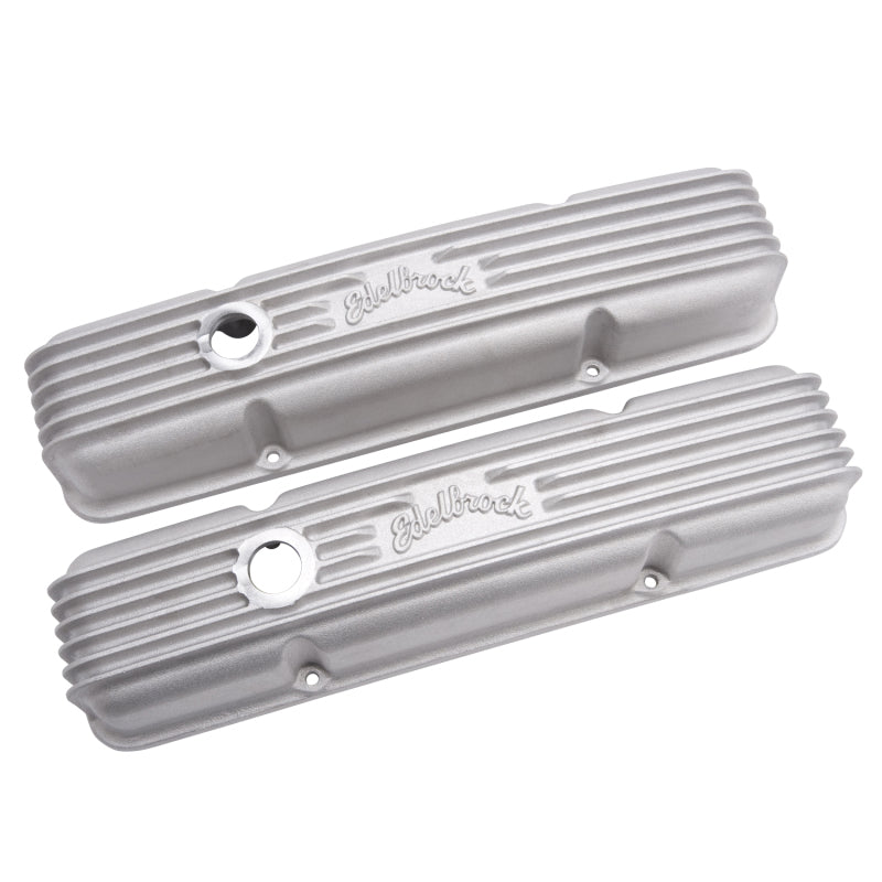 Edelbrock 41439 Valve Cover Classic Series Chevrolet 1959-1986 262-400 CI V8 with Breather Holes
