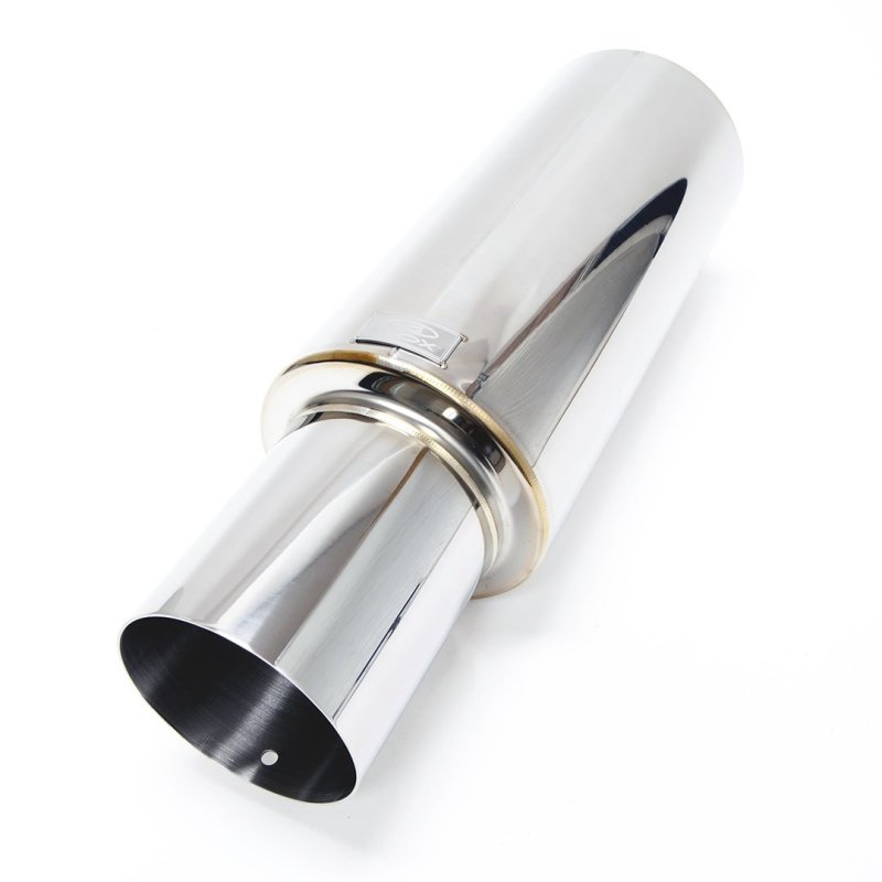 BLOX Racing 76.2mm N1 Straight Tip Muffler Universal BXEX-00110