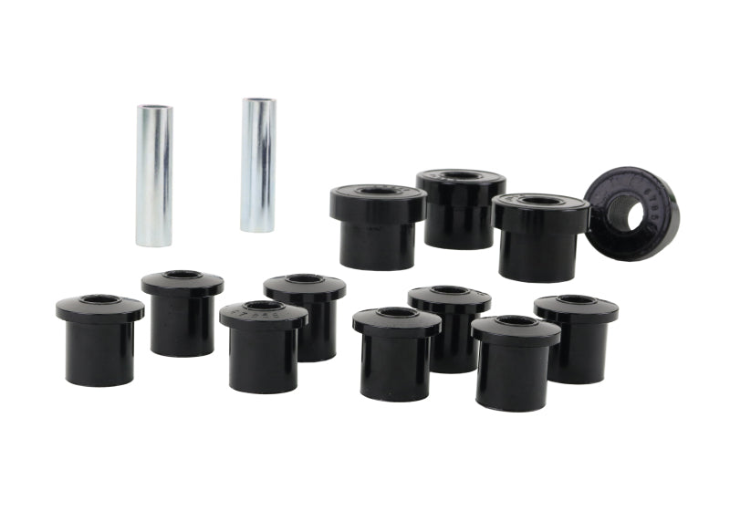 Whiteline W73814 Spring Eye Front/Rear and Shackle Bushing for 1976-1986 Jeep CJ7, 1976-1983 Jeep CJ5, 1981-1985 Jeep Scrambler