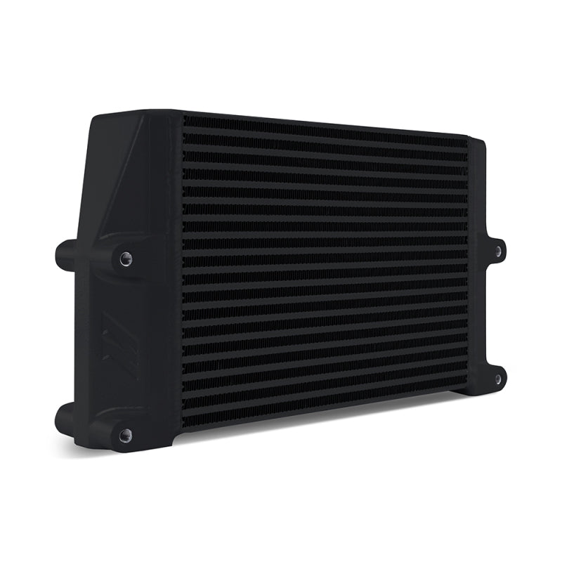Mishimoto Heavy-Duty Oil Cooler - 10in. Same-Side Outlets - Black - #MMOC-SSO-10BK