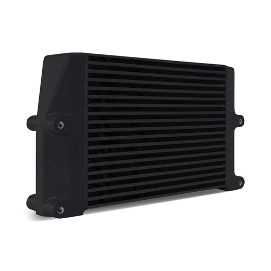 Mishimoto Heavy-Duty Oil Cooler - 10in. Same-Side Outlets - Black - #MMOC-SSO-10BK