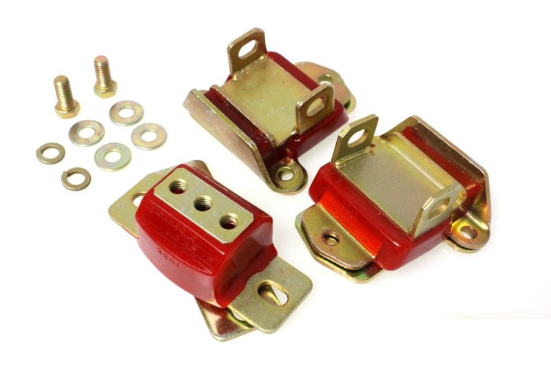 Energy Suspension for 67-72 Camaro Red Zinc 2 Engine & 1 Trans Mount Set 3.1120R