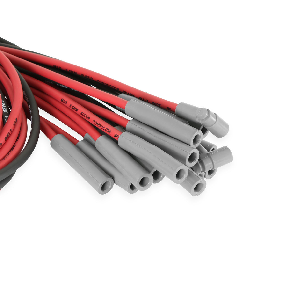 MSD 31559 Dual Plug for Hemi Wire Set, Red and Black Super Conductor 8.5mm